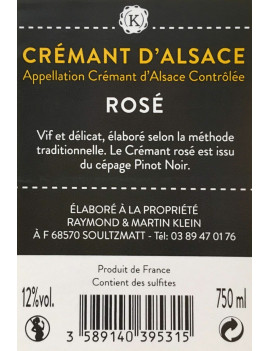 CRÉMANT D'ALSACE ROSÉ