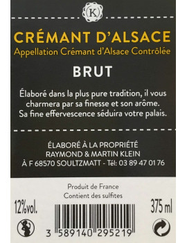 CRÉMANT D'ALSACE 37,5 cl