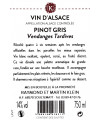 PINOT GRIS VENDANGES TARDIVES