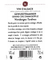 GEWURZTRAMINER GRAND CRU ZINNKOEPFLÉ VENDANGES TARDIVES